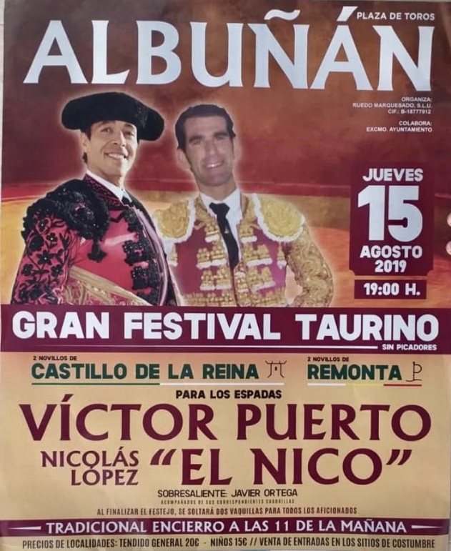 Festival taurino en Albuñán