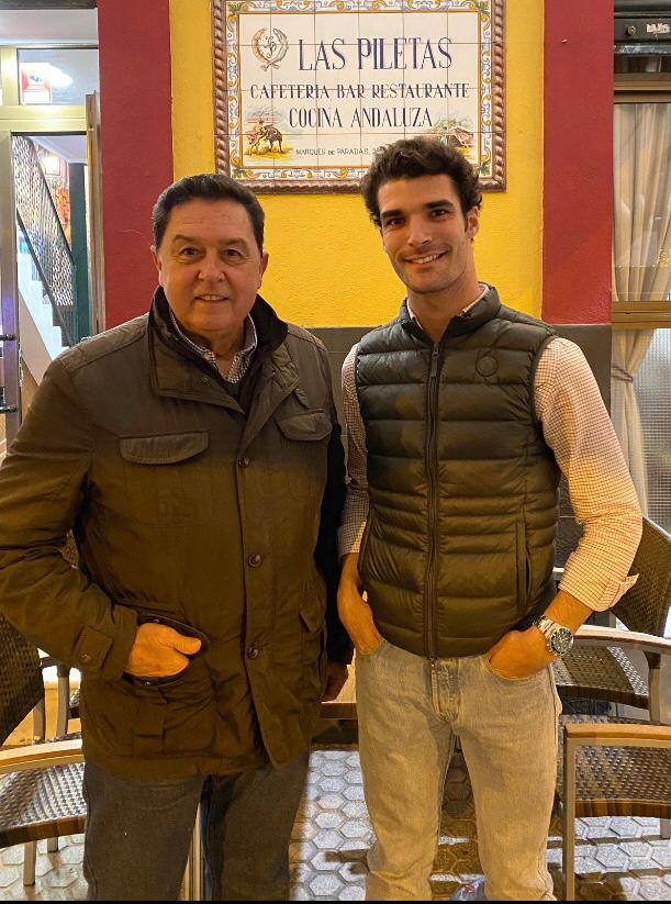 Tomas Campuzano con el Chorlo