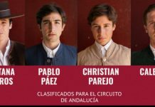 Los cuatro primeros novilleros del Circuito de Andalucía reciben “La Llamada de La Liga”. Video