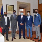 El presidente de Extremadura, recibe a los Novilleros
