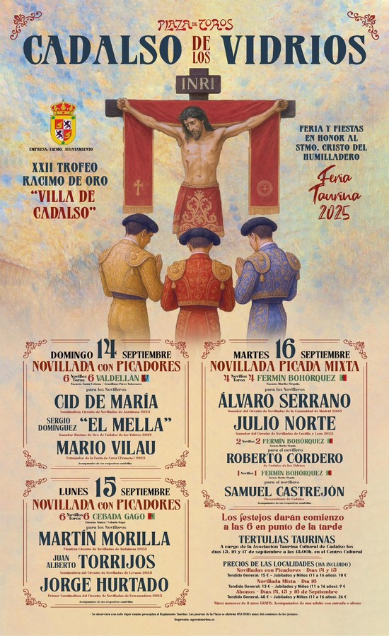 Cartel-Cadalso de los Vidrios remata los carteles para su Feria