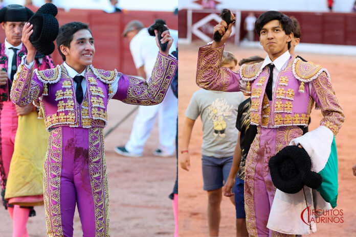 Juan Pablo Ibarra y Marco Peláez, últimas orejas de la Feria de Colmenar Viejo