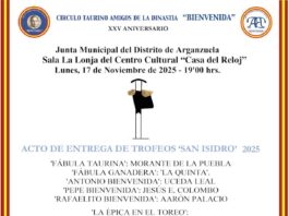 Lunes, 17 de Noviembre, Gala de Trofeos del Círculo T. A. Dinastía Bienvenida