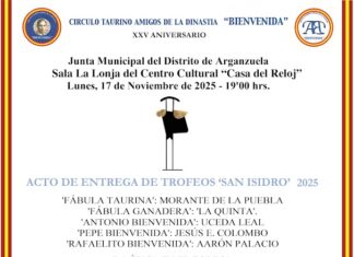 Lunes, 17 de Noviembre, Gala de Trofeos del Círculo T. A. Dinastía Bienvenida