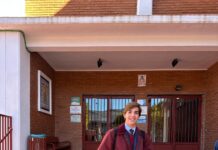 Julio Norte vuelve a las clases tras su grave percance en San Agustín de Guadalix