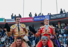 Indulto de Talavante, a hombros con Olga Casado, en Latacunga