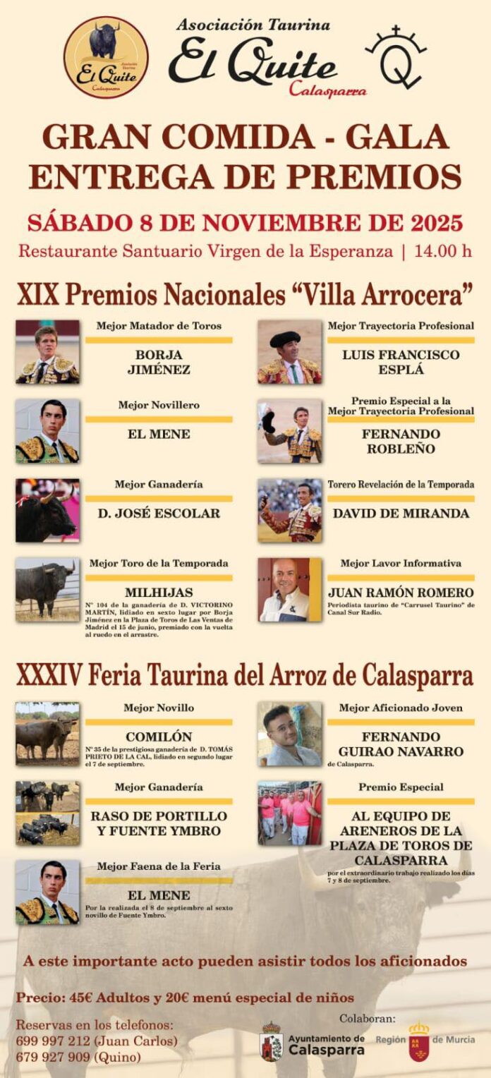 Cartel-Premios-El-Quite-Calasparra