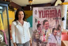 Miriam Cabas convive con los medios en Yuriria