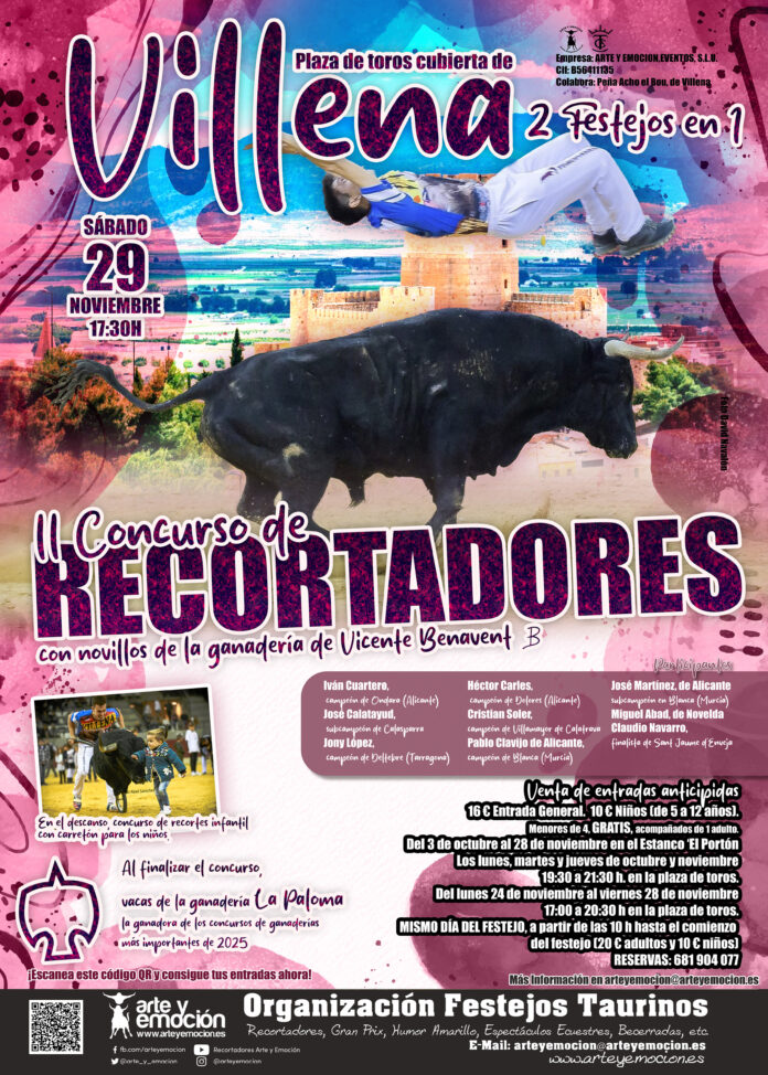 VILLENA RECORTADORES Y VACAS 2025